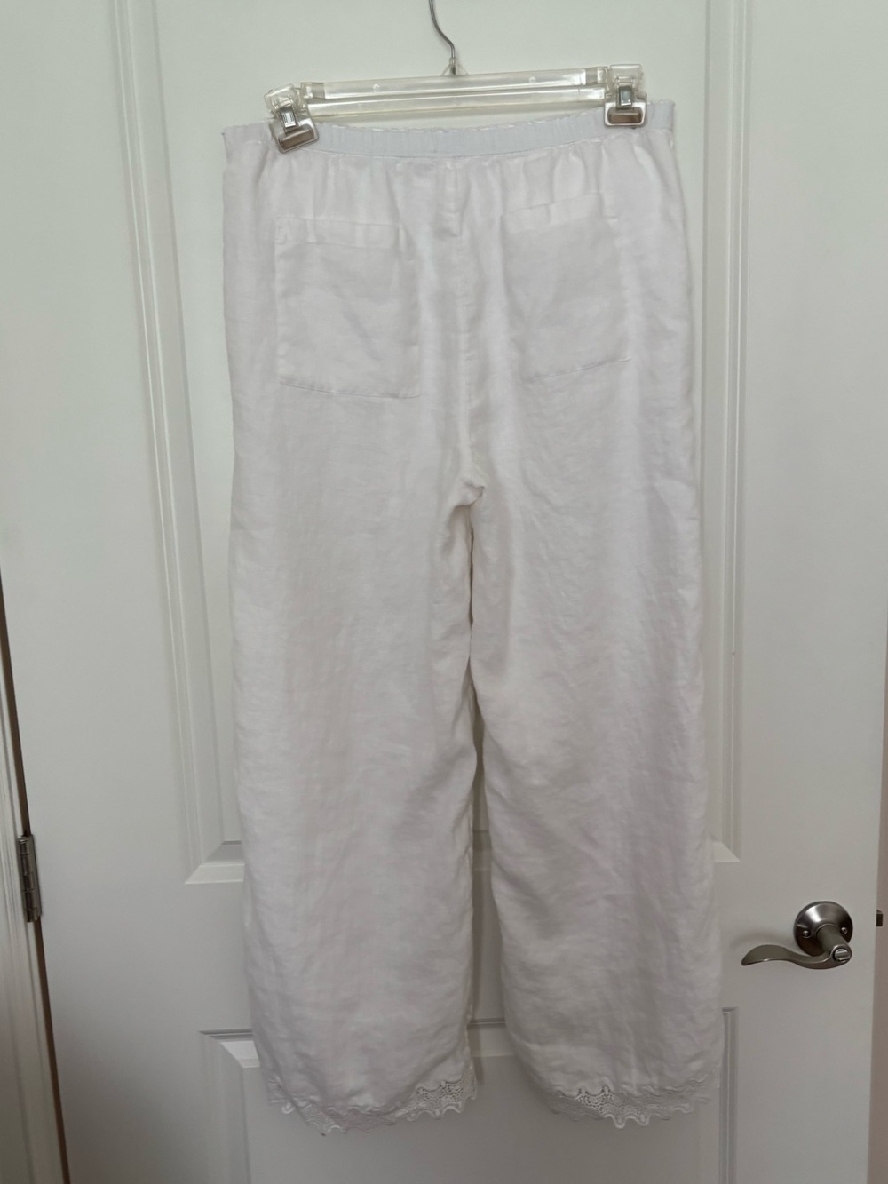 J Crew White Linen Pants